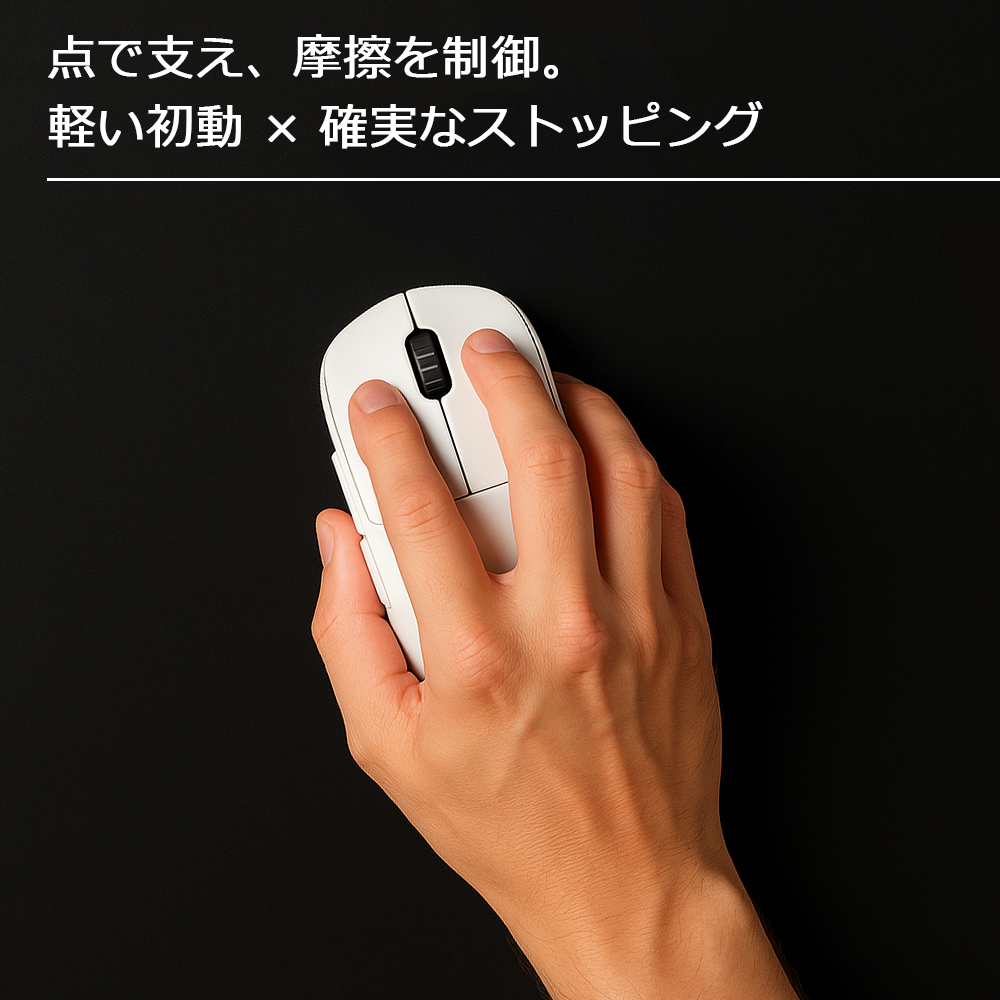 Frost Edge Dot 遊戲滑鼠墊，40 片裝 [UPE/UHMWPE 雙層結構]