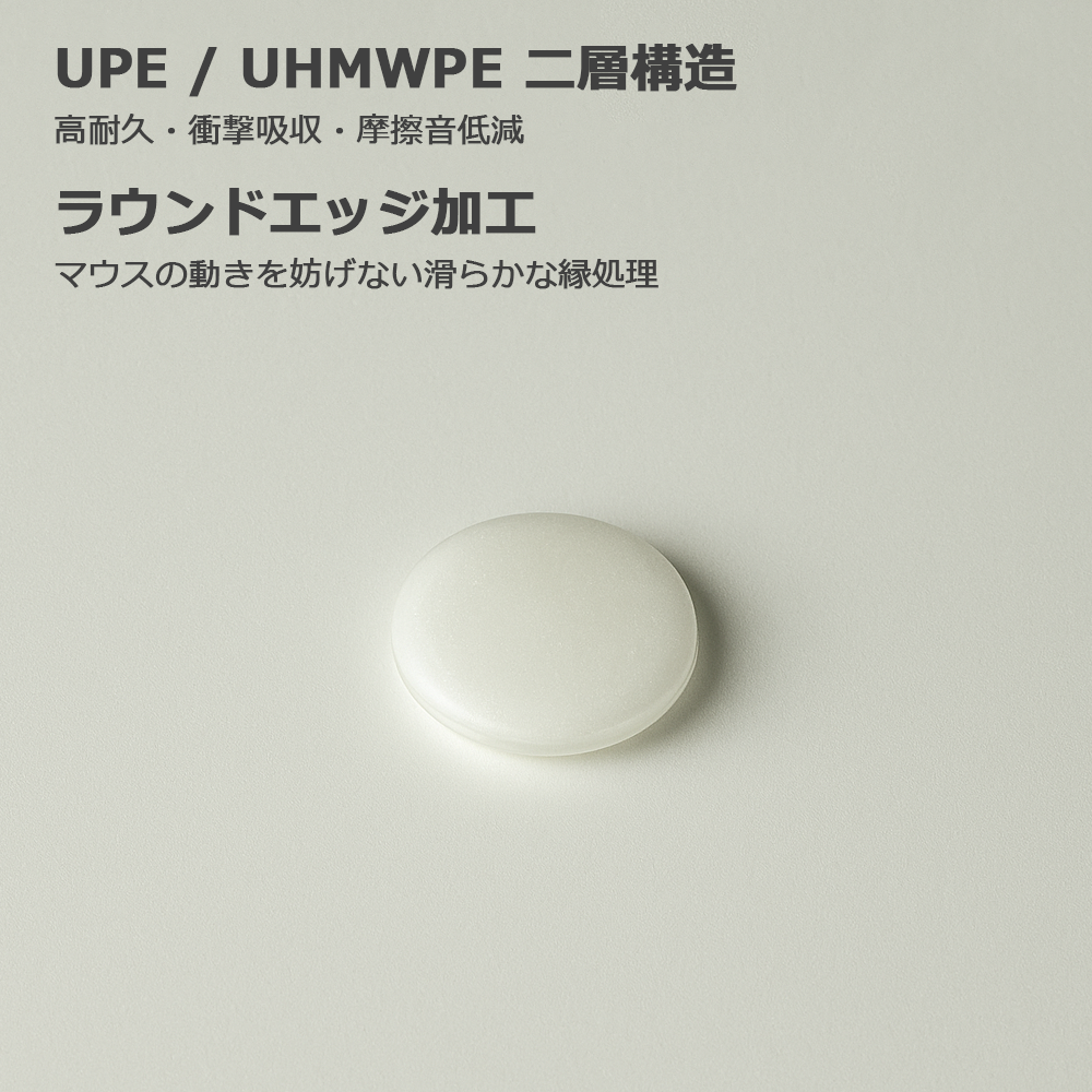 Frost Edge Dot 遊戲滑鼠墊，40 片裝 [UPE/UHMWPE 雙層結構]